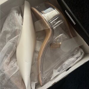 Transparent Wedge Heel Sandals
